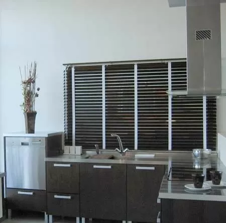 dark wood venetian blinds 50mm